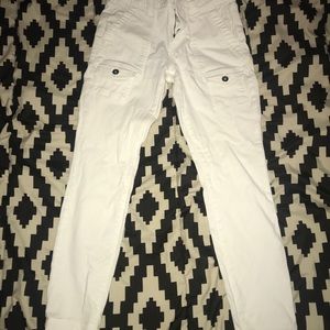 white cargo khaki pants